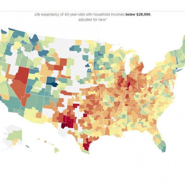 The Rich Live Longer Everywhere. For the Poor, Geography Matters.